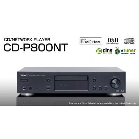 LETTORE CD DA TAVOLO  Riproduce CD, CD-R/RW, MP3 Con funzioni di network player ed internet radio CDP800NT TEAC CDP 800 NT