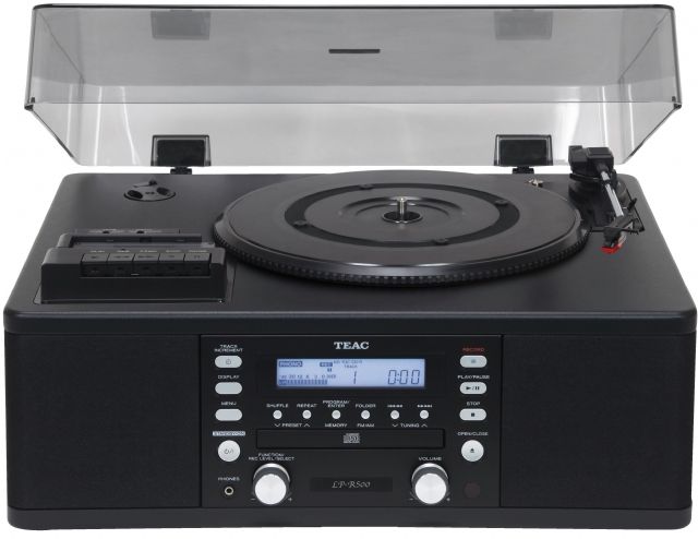 Giradischi con masterizzatore CD audio e Radio e cassette con amplificatore  e casse incorporate LPR500B Teac LPR 500 B, Home Theater - Hi Fi