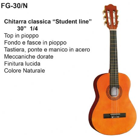 CHITARRA CLASSICA DAM FG-30/N ''STUDENT LINE'' 30'' 1/4 Col. Naturale