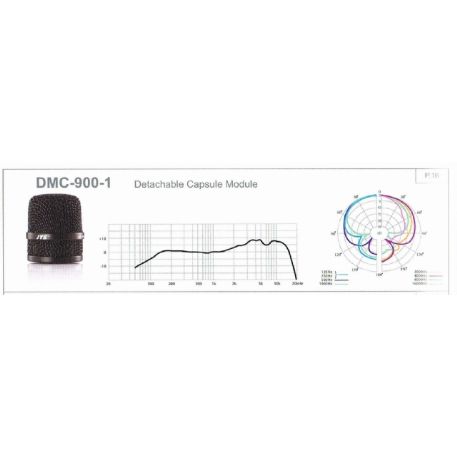 Capsula microfonica ipercardioide dinamica per MH 950, MH 920.Impedenza 600 ohm DMC-900-1 JTS