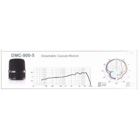 Capsula microfonica ipercardioide dinamica, per MH 950, MH 920. Impedenza 250 ohm DMC-900-5 JTS