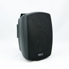 Coppia Casse Diffusori Acustici a due vie 13 Cm 80 w con selettore di potenza 8 Ohms / 70-100 Volts DA ESTERNO IP65 NB 500 TB Nero Master Audio