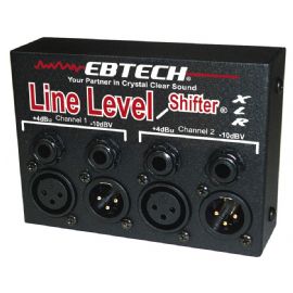 DI-BOX DIRECT BOX PASSIVA 2 CANALI con Connettori Jack da 1/4” e XLR LLS-2 XLR EBTECH