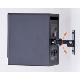 Staffa per fissare i monitor SC204 e SC205 a parete, dotata di fori per il fissaggio sul lato posteriore e di regolazione angoli orizzontale e verticale WALL MOUNTING ADAPTER SC204/SC205 BACKSIDE MOUNTING EVE AUDIO