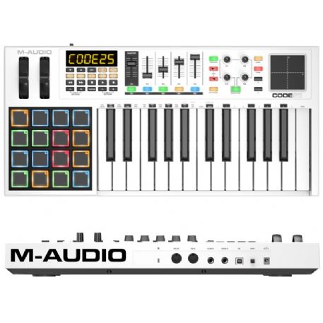 Tastiera Master Keyboard Controller USB e MIDI con 25 tasti Semi-Pesati CODE 25 M-AUDIO