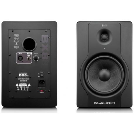 COPPIA CASSE DIFFUSORI MONITOR DA STUDIO ATTIVO BIAMPLIFICATO 2 VIE 130 WATT 1 X 8” + 1 x 1” BX8 D2 M-AUDIO