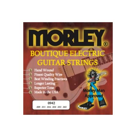 Muta Set di corde per chitarra elettrica di altissima qualità ELECTRIC GUITAR STRINGS - 0942 LIGHT MORLEY
