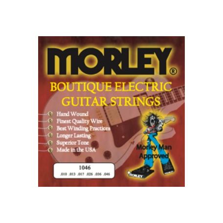 Muta Set di corde per chitarra elettrica di altissima qualità ELECTRIC GUITAR STRINGS - 1046 MEDIUM LIGHT MORLEY
