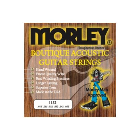 Muta Set di corde per chitarra Acustica di altissima qualità ACOUSTIC GUITAR STRINGS - 1152 LIGHT MORLEY