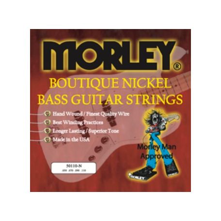 Muta Set di corde per basso di altissima qualità BASS GUITAR STRINGS - NICKEL 50110 HEAVY MORLEY