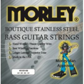Muta Set di corde per basso di altissima qualità BASS GUITAR STRINGS - STEEL 45105 MEDIUM MORLEY