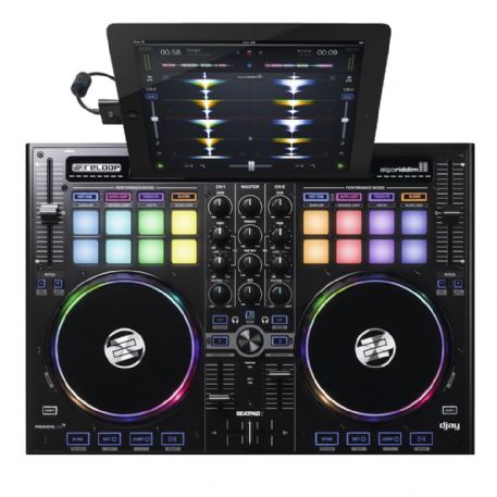 Controller DJ per dispositivi iOS, Android e computer MAC con interfaccia audio integrata BEATPAD 2 RELOOP