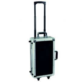 Trolley professionale per il trasporto di 100 CD suddivisi in 4 compartimenti. Colore nero 100 TROLLEY CD CASE RELOOP