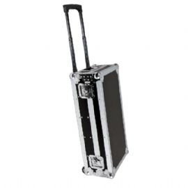 Trolley professionale per il trasporto di 150 CD suddivisi in 4 compartimenti. Colore nero 150 TROLLEY CD CASE RELOOP