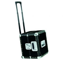 Trolley professionale per il trasporto di di 60+60 vinili in due compartimenti. Colore Nero 120 TROLLEY RECORD CASE RELOOP