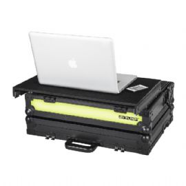 Flight-case Flycases Fly Borsa specifico per Terminal Mix 4 con appoggio per il computer portatile e trasporto computer nel vano sotto il controller con pannello posteriore illuminato a led BEATMIX 2 CASE LED RELOOP