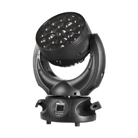TESTA MOBILE MOTORIZZATO WASH LED 23 RGBW FULL COLOR WIRELESS CONTROL NICK NRG 1401 DTS LIGHTING