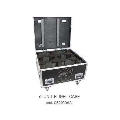 FLIGHTCASE FLY CASES CASE PER 6 MOTORIZZATI TESTA MOBILE NICK NRG 801 860x730x630 mm DTS LIGHTING