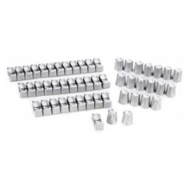 Kit di trasformazione Coprifader e Copripotenziometri da black a chrome 004-742JIT per Mixer Digitale QU 16 Allen&Heat