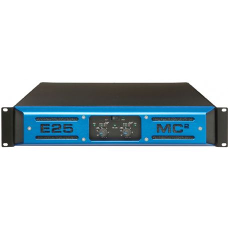 AMPLIFICATORE FINALE DI POTENZA 2 CANALI 2 x 700W 8 ohm 2 x 1.350W 4 ohm 2 x 2.400W 2 ohm E25 MC2 AUDIO E 25