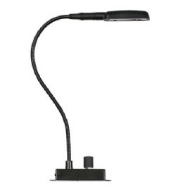 Lampada a collo d'oca Flessibile Led COB bianco da Tavolo con Dimmer Mini Lite Set Deskmount DAP Audio 60732