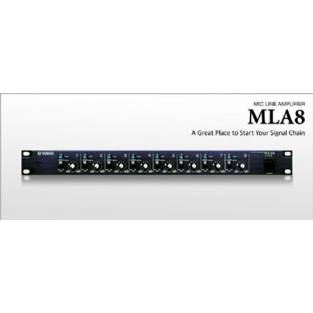 PREAMPLIFICATORE MICROFONICO LINEA 8 canali 25-pin D-sub o connettori Euroblock MLA 8 YAMAHA