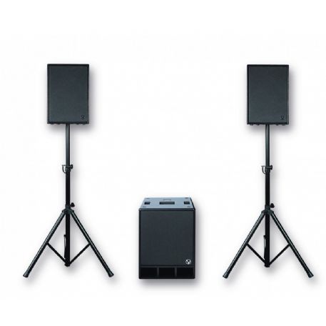 IMPIANTO AUDIO COMPLETO ATTIVO 3300 WATT COMPOSTO 1 x D:SUB 15 + 2 x D:SIDER 10 D:SIDER System 3K VERSE AUDIO