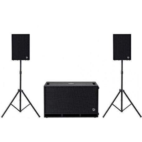 IMPIANTO AUDIO COMPLETO ATTIVO 5240 WATT COMPOSTO 1 x D:SUB 215 + 2 x D:SIDER 15 D:SIDER System 7K VERSE AUDIO