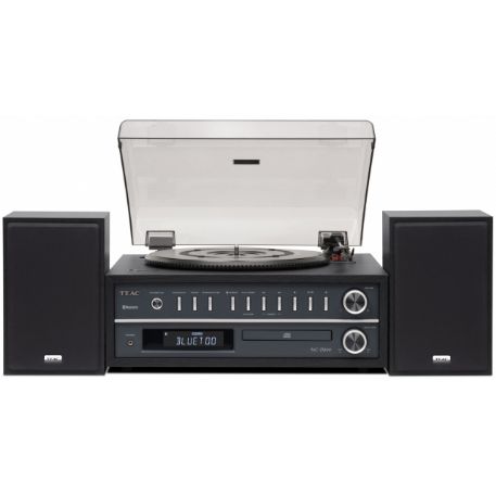 Sistema audio completo: radio, CD, BlueTooth e giradischi e diffusori. 25W + 25W; 2 ingressi AUX; Uscita RCA MCD800B Teac MCD 800 B