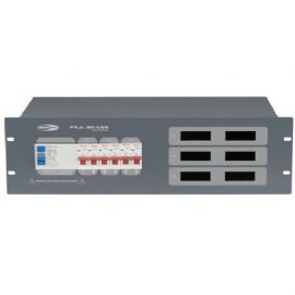 Powerbox Distributore di corrente PSA-32A6S 1 x 16 Ah 380 Volt IN / 6 x 16 Ah Schuko OUT Showtec 50663