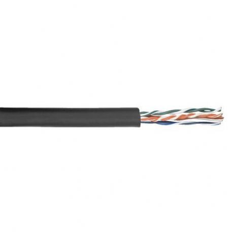 Bobina Rocchetto Cavo 100 Metri Flexible Nero CAT-5E Cable reel Ethernet DAP Audio D9409B