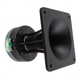 DRIVER A COMPRESSIONE HF 1” POLLICI 20 Watt 8 OHM Completo di Tromba Horn in ABS 110x110x120 mm PHT-410 P.Audio