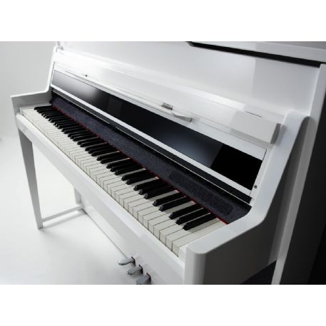 PIANOFORTE DIGITALE A MURO 88 TASTI IN LEGNO PORTA USB Physis Piano V100 BIANCO VISCOUNT V 100