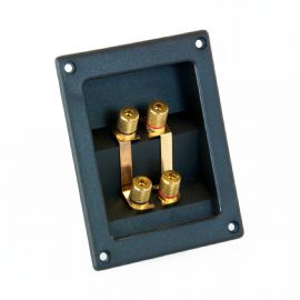 VASCHETTA PER CASSA 4 CONTATTI DORATI A VIRE, RETTAGOLARE MASTER AUDIO KT107