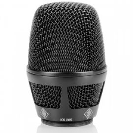 CAPSULA A CONDENSATORE SUPERCARDIOIDE KK 205 NICKEL NEUMANN PER TRASMETTITORE PALMARE SERIE 2000 E G3 SENNHEISER KK 205 BK