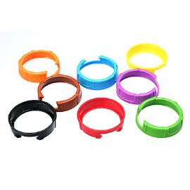 Set Anelli di Ricambio (set 8 anelli identificazione a 8 colori) SET COVER CAP COLOUR per Trasmettitori a Mano Palmare SKM 100 G3 KEN 2 Sennheiser KEN2 SKM100G3