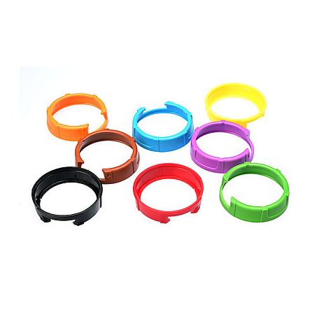 Set Anelli di Ricambio (set 8 anelli identificazione a 8 colori) SET COVER CAP COLOUR per Trasmettitori a Mano Palmare SKM 100 G3 KEN 2 Sennheiser KEN2 SKM100G3