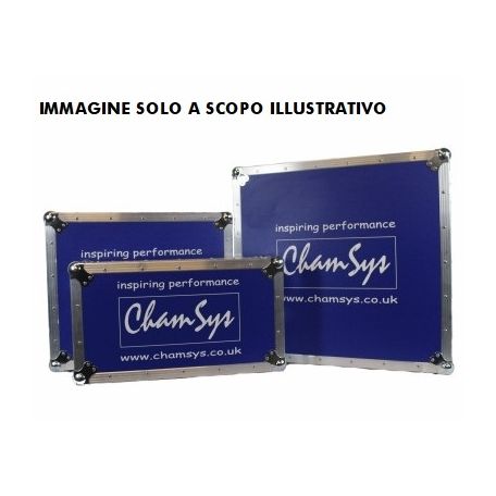 Flight case per console MagicQ MQ80 - (colore blu) - con ruote