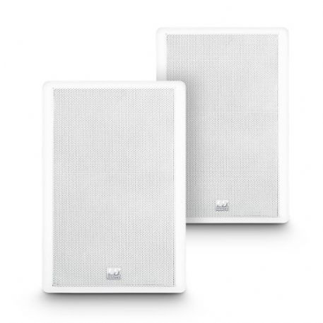 Altoparlante a parete da 5,25”; a 2 vie, piatto, bianco (coppia) LD Systems Contractor CWMSS 5 W