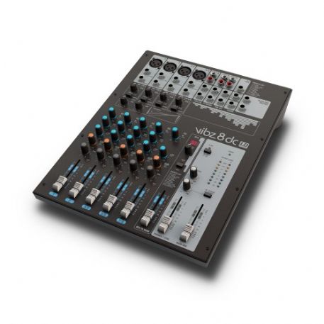 Mixer compatto a 8 canali con DFX e compressore LD Systems VIBZ 8 DC