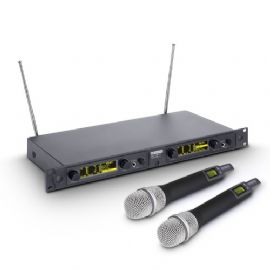 Sistema microfonico wireless con 2 x microfono a condensatore portatile LD Systems WIN 42 HHC 2 B 5