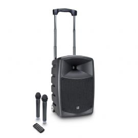 Altoparlante Bluetooth alimentato a batteria con mixer e 2 microfoni wireless LD Systems ROADBUDDY 10 HHD 2 B5