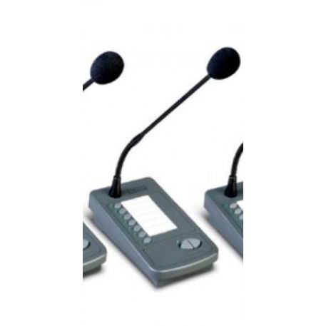 Base microfonica preamplificata con microfono collo d'oca per 6 zone FBT MBT 1106