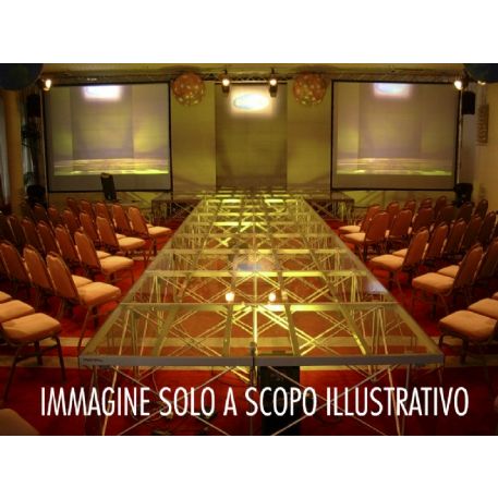 PEDANA ELEMENTO TRASPARENTE 75 X 150 CM TITAN STAGE SDT7515