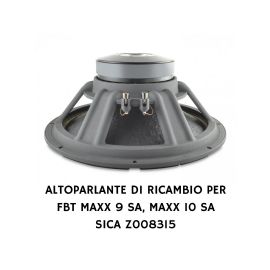 ALTOPARLANTE WOOFER 15” Pollici 38 Cm 4 Ohm DI RICAMBIO PER SUBWOOFER ATTIVO FBT MAXX9SA