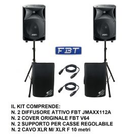 COPPIA DIFFUSORE CASSA ATTIVA JMaxX 112A FBT - SPEDIZIONE OMAGGIO