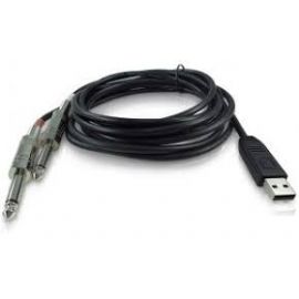 BEHRINGER LINE 2 USB INTERFACCIA AUDIO USB – 2 JACK 6.35MM 2 METRI 44.1/48 KHZ PER CHITARRA LINE2USB PLUG & PLAY PC MAC DAW