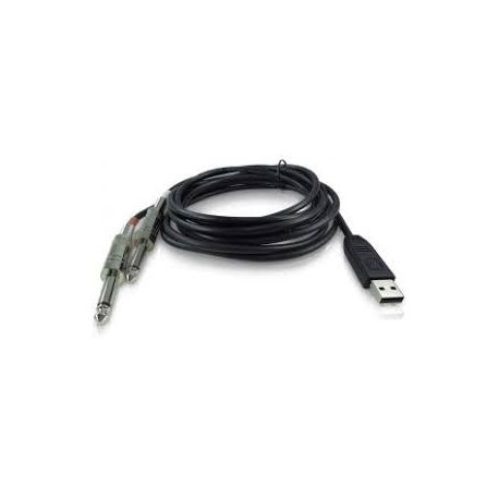 BEHRINGER LINE 2 USB INTERFACCIA AUDIO USB – 2 JACK 6.35MM 2 METRI 44.1/48 KHZ PER CHITARRA LINE2USB PLUG & PLAY PC MAC DAW