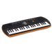 TASTIERA 44 TASTI 100 TONI CASIO SA-76 PIANOLA MUSICALE MINI PER SCUOLA MEDIA NERO/ARANCIO