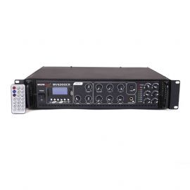 Amplificatore mixer per PA con lettore MP3 e radio FM 180 Watt Uscite 70V/100V - 4/16 Ohm MV 6300 CR BLUETOOTH Master Audio